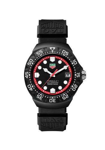 TAG Heuer Formula 1 Solargraph 38 DLC / Black / Rubber